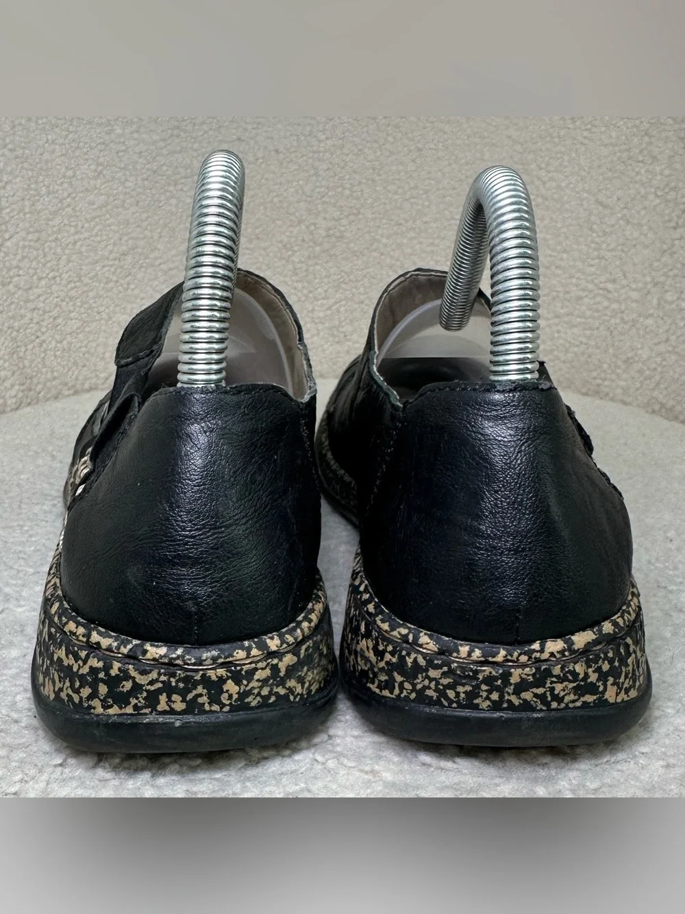 Mary Jane Jane’s Black Leather Goth Cute Babydoll Lolita Cottagecore Flats 7.5